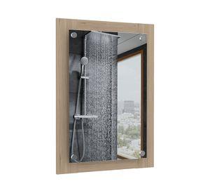 Espejo + Optimizador lavamanos BATH 300 rovere/blanco