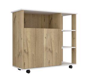 Mesón cocina 2 puertas duna/blanco TuHome