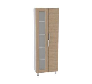 Combo alacena + microondas + barra Fendi Rovere/blanco