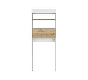 Mueble optimizador Bath bicolor blanco/duna 160x62.4x20.3 cm