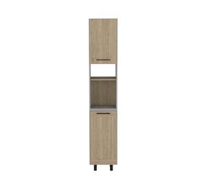 Despensa 2 puertas Hasselt gris/rovere TuHome