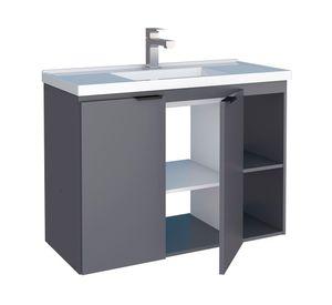 Mueble vanitorio 80 cm Aster gris