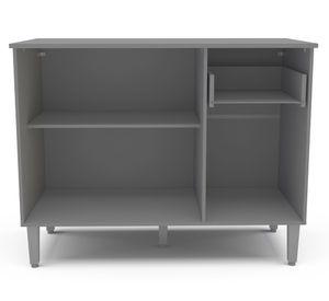Mueble cocina base New Evandro grafito 83.5x104.5x49.5 cm