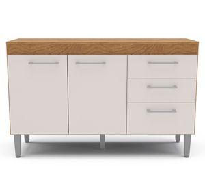 Mueble cocina base New Opie café/blanco 77.5x120.8x37 cm