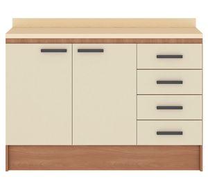 Mueble base de cocina 120 cm Mia beige