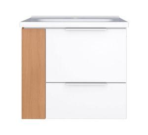 Mueble base vanitorio aéreo 60 cm Cosmos blanco