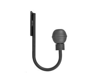Abrazadera cortina borla fierro negro