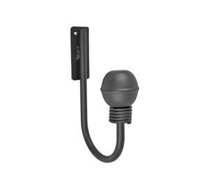 Abrazadera cortina borla fierro negro