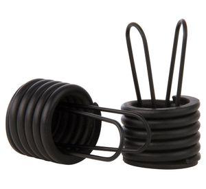 Terminal cortina simple fierro 1" 2 un negro