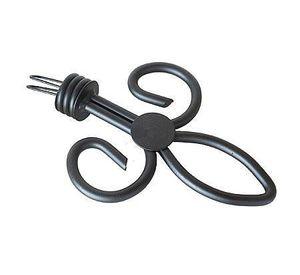 Terminal cortina flor liz fierro 1'' 1un negro