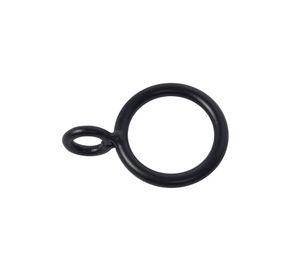 Argollas cortina fierro 3/4'' 12un negro