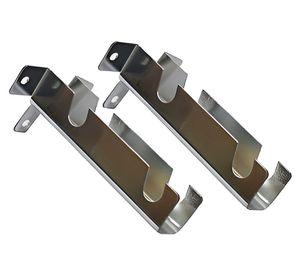 Soporte 12 mm doble corto cromado 2 unidades Metalhsa