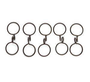 Argollas cortina fierro 5/8'' 10un óxido