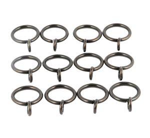 Argollas cortina fierro 3/4'' 12un acero viejo