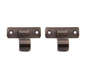 Soporte cortina simple techo fierro 3/4'' 2un óxido