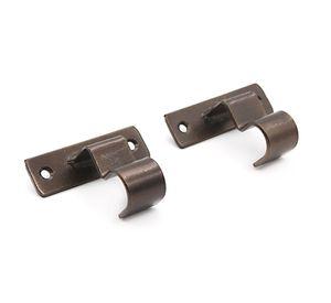 Soporte cortina simple techo fierro 3/4'' 2un óxido