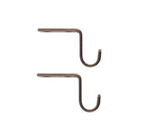 Soporte cortina simple para techo fierro 5/8'' 2un óxido