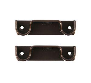 Soporte cortina doble muro a muro fierro 3/4'' 2un óxido