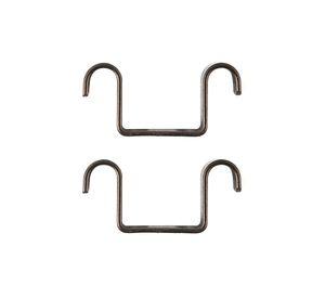 Soporte cortina doble para techo fierro 5/8'' 2un óxido