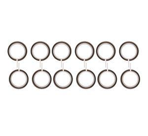 Argollas cortina fierro 3/4'' 12un óxido