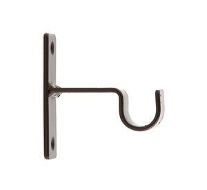 Soporte cortina simple para muro fierro 3/4'' 2un óxido