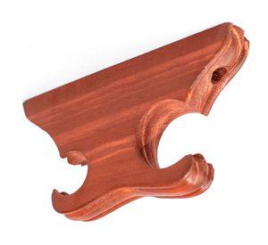 Soporte de cortina doble para techo madera 24x15 cm cedro