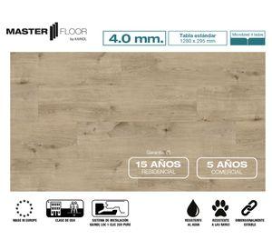 Piso vinílico Solid Pro Oak siero 4 mm 29.5x128 cm 3.02 m2