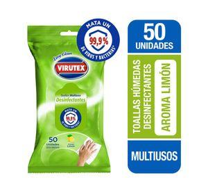 Paño desinfectantes limón Virutex