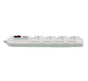 Alargador multinorma 4 posiciones 3 m 2 USB blanco Rittig