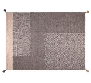 Alfombra 160x230 cm Handwoven Wool Style gris Dib