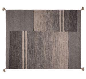 Alfombra 160x230 cm Handwoven Wool line gris Dib