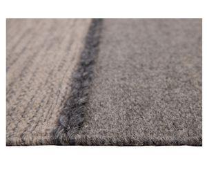 Alfombra 160x230 cm Handwoven Wool line gris Dib