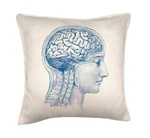 Cojín 45x45 cm Cerebro anatomía crudo