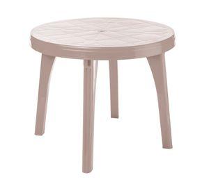 Mesa redonda Caral taupe