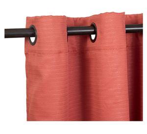 Set cortina 140x220 cm Frutillar terracota 8 piezas