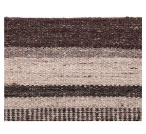 Alfombra living-comedor 160x230 cm Kelim Tribal Wadmal gris/café