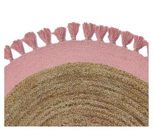 Alfombra redonda 150 cm Malibu rosa
