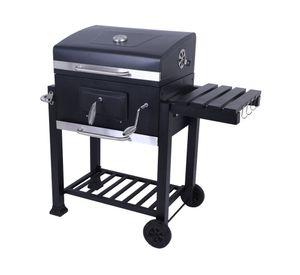 Parrilla carbón IGFLH006 tapa/ruedas negro