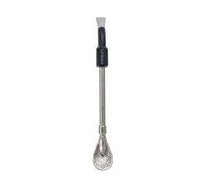 Bombilla Spoon yerba mate acero/negro