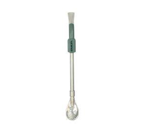 Bombilla Spoon yerba mate acero/verde
