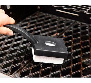 Piedra limpia parrilla con soporte