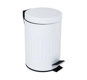 Basurero pedal Decoline blanco 3 lt