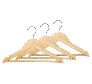 Pack colgador madera infantil 3 unidades