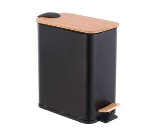 Cesto basura Bamboo negro 4.4 litros