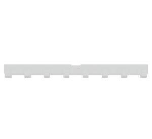 Perchera metal para escuadra 8 ganchos blanco
