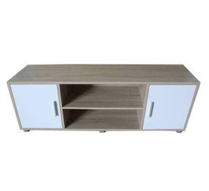 Rack TV Benitto natural/blanco M+Design