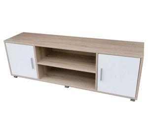 Rack TV Benitto natural/blanco M+Design