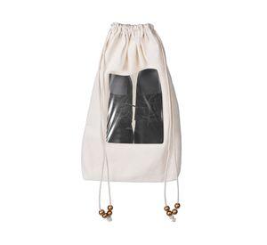 Bolsa zapatos con visor crudo 2 piezas