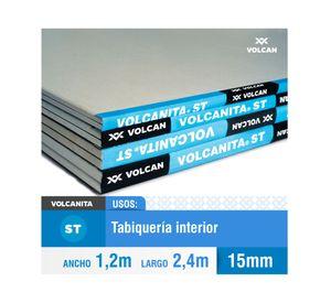 Plancha yeso cartón ST 15x1200x2400 mm BR Volcán
