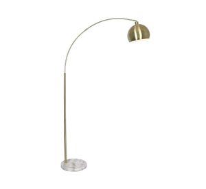 Lámpara pie 1L E27 Gold arco mármol